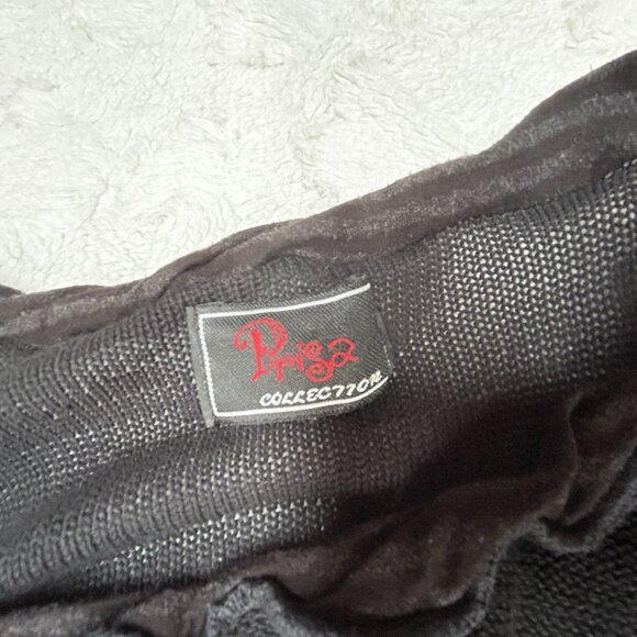 Prisa Collection Women Tunic Top Sleeveless Lagenlook Patchwork Black Brown Art - Picture 3 of 8